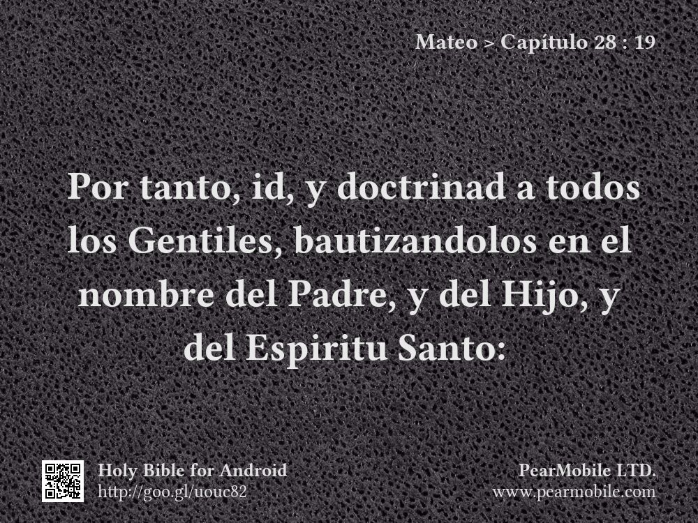 Mateo, Capítulo 28:19